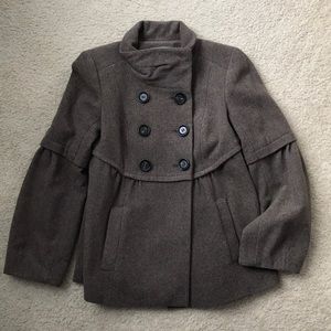 LOFT PETITE size 0P wool pea coat
